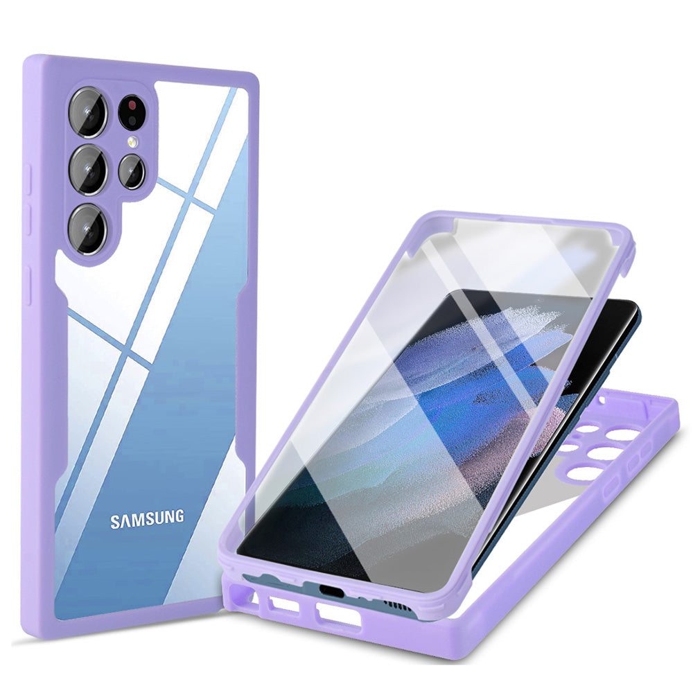 For Samsung Galaxy S23 Ultra Phone Case Camera Lens Protection Acrylic TPU Phone Cover with PET Screen Film For Samsung Galaxy S23 Ultra Phone Case Camera Lens Protection Acrylic TPU Phone Cover with PET Screen Film